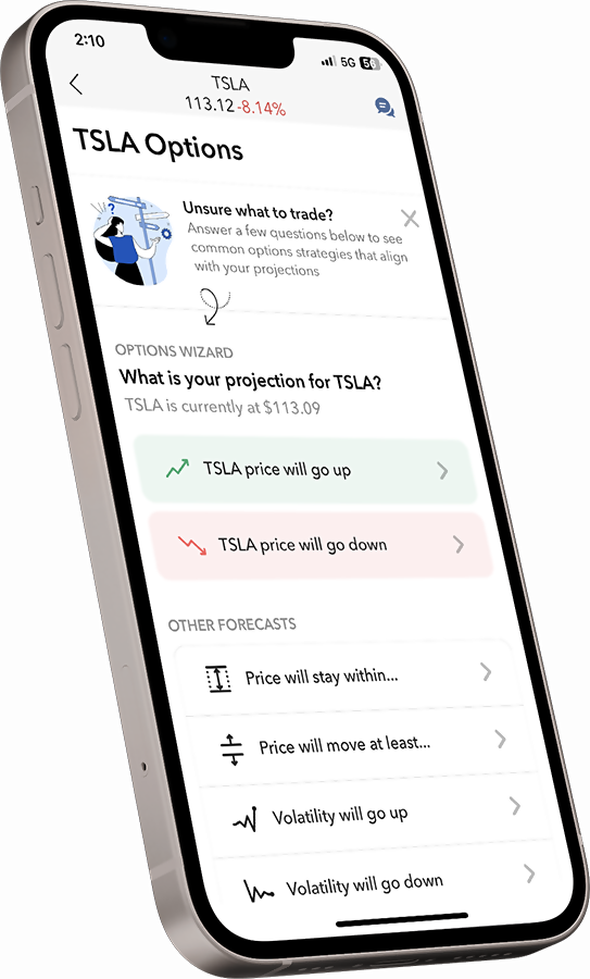Asistente de opciones